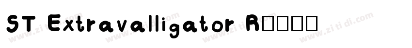ST Extravalligator R字体转换